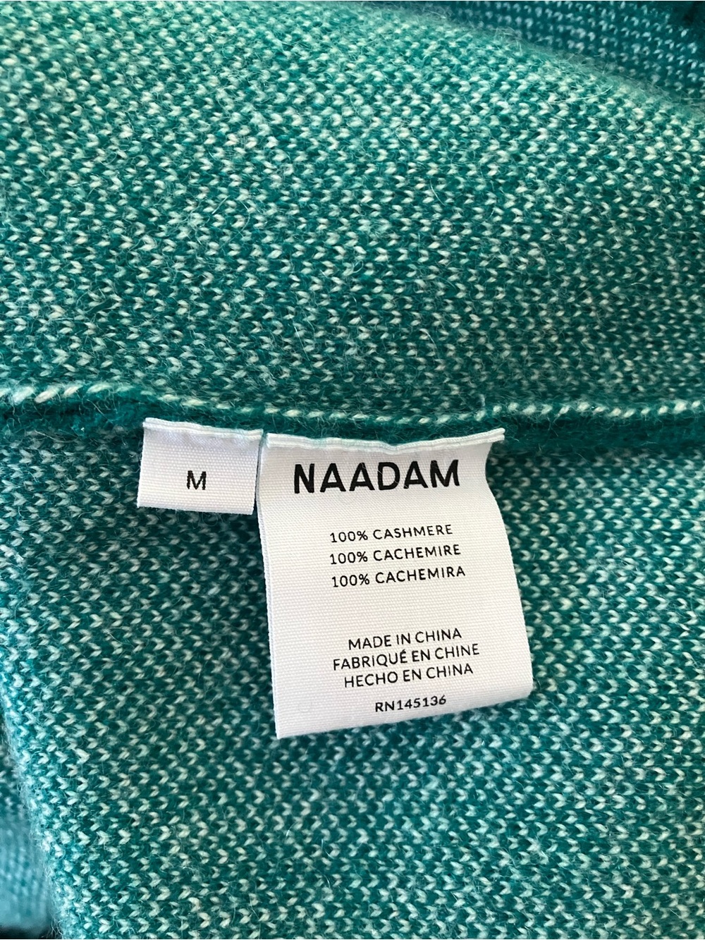 NAADAM Philadelphia Eagles Luxe Cashmere Oversized Crewneck Sweater - Picture 7 of 8